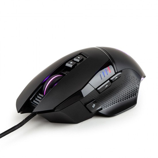 MG13 Wired Gaming Mouse 8 Buttons 5000 DPI Adjust Programmable RGB Backlit Optical Mouse For Gamers