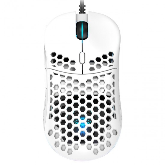 M610 Wired Gaming Mouse 6400DPI PMW3325 RGB Computer Mouse Programmable Hollow Honeycomb Mice