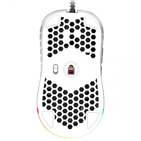 M620 Wired Gaming Mouse 16000DPI PMW3389 RGB Computer Mouse Programmable Hollow Honeycomb Mice