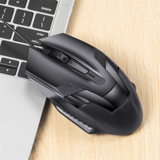 S600 Silent USB Wired Mouse 1200DPI Desktop Gaming Optical Mice Home Office Mouse for Computer Laptop PC
