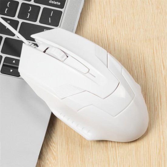 S600 Silent USB Wired Mouse 1200DPI Desktop Gaming Optical Mice Home Office Mouse for Computer Laptop PC