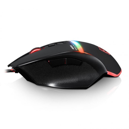 V10 4000DPI Matte Surface USB Wired LED Backlit Optical Gaming Mouse