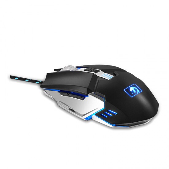 M312 2400DPI USB Wired Metal Backlit Optical Gaming Mouse
