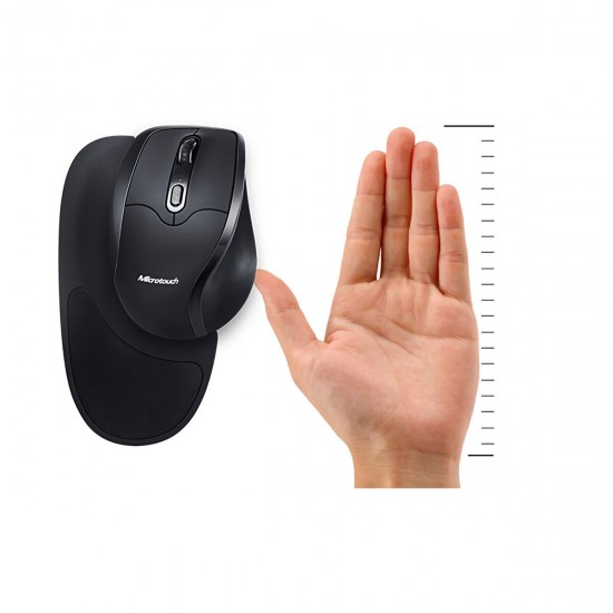 N300LWM 2.4GHz Wireless Left Hand Mouse 2400DPI Ergonomic Gaming Mouse Home Office Mouce for Windows Mac Linux