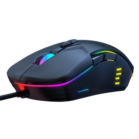 CW902 Wired Gaming Mouse 6400DPI RGB Backlight Computer Mouse Hollow Honeycomb Mice for Computer Laptop PC Gamer