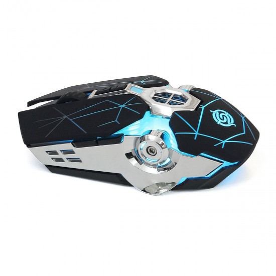 Q7 4000 DPI USB Wired Colorful LED 7 Buttons Professional Mechanical Gaming Mouse for Laptop PC Game