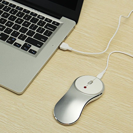 Q8 2.4G 1600dpi Wireless Rechargeable Silent Mouse USB Optical Ergonomic Mouse Mini Mouse Mice