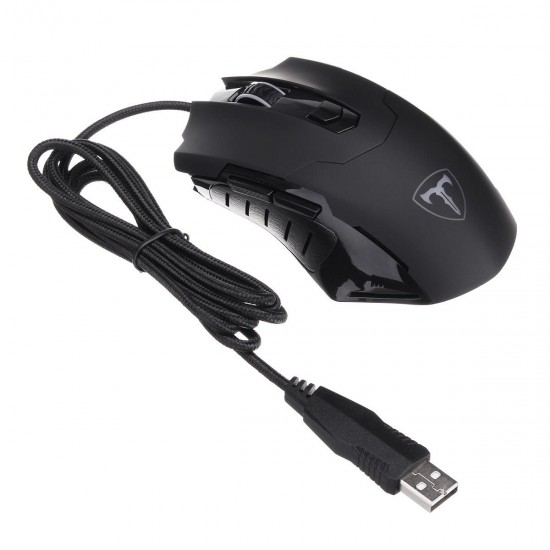 RGB Backlight Gaming Mouse 2400DPI Adjustable 7 Buttons USB Wired Mice Optical Mouse