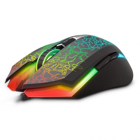 V21S 7000DPI USB Wired RGB Backlit Optical Gaming Mouse Support Macro Setting