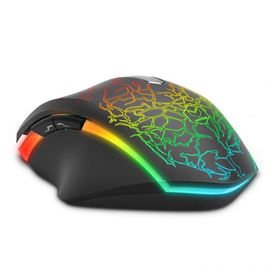 V21S 7000DPI USB Wired RGB Backlit Optical Gaming Mouse Support Macro Setting