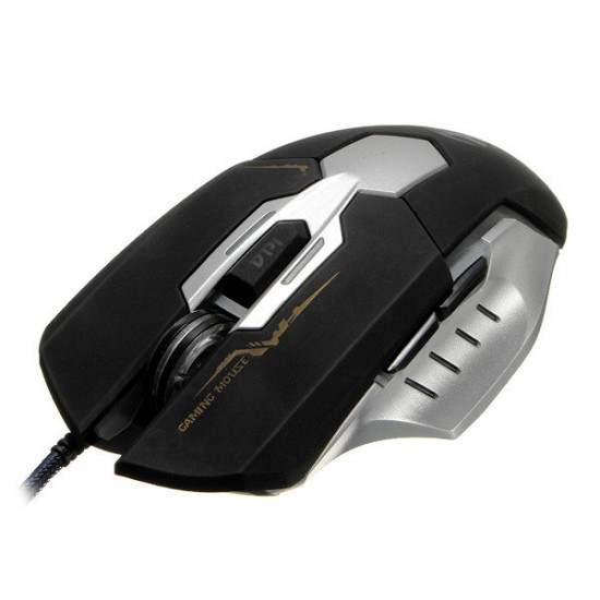 6D 3200 DPI Silence USB Wired Optical Mouse For Computer Laptop PC