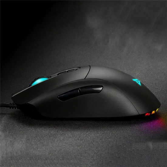 TSG201 Wired Gaming Mouse RGB Backlight 5000DPI Macro Programming USB Wired Gamer Mice