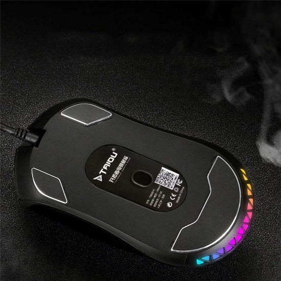TSG201 Wired Gaming Mouse RGB Backlight 5000DPI Macro Programming USB Wired Gamer Mice