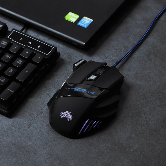 Wired RGB Mechanical Gaming Mouse 7 Keys 5500DPI LED Optical USB Mouse Mice Game Mouse For PC Computer Wired RGB Mechanical Gaming Mouse 7 Keys 5500DPI LED Optical USB Mouse Mice Game Mouse For PC Computer