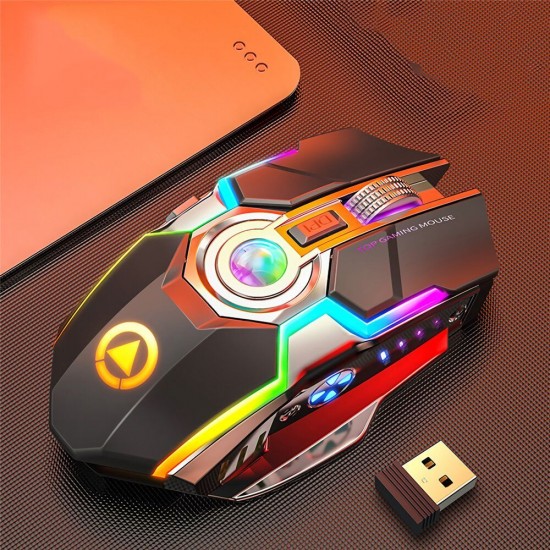A5 Wireless Rechargeable Mouse 2.4GHz Optical Silent Game Mouse For Laptop PC Computer