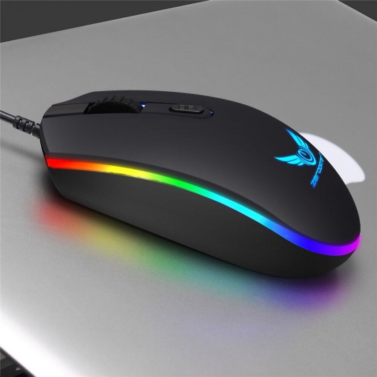 S900 RGB Wired Gaming Mouse 1600DPI 4 Buttons Optical Mouse for Computer Laptop PC Gamer