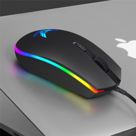 S900 RGB Wired Gaming Mouse 1600DPI 4 Buttons Optical Mouse for Computer Laptop PC Gamer