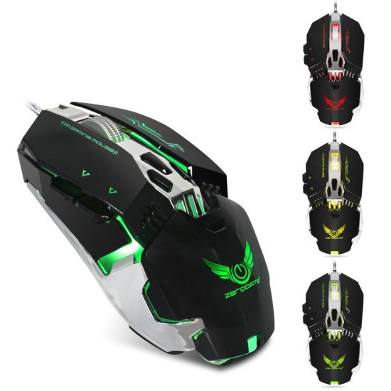 X800 Wired Gaming Mouse 3200DPI 8 Buttons Macro Programming Mechanical Mouse for Computer Laptop PC Gamer