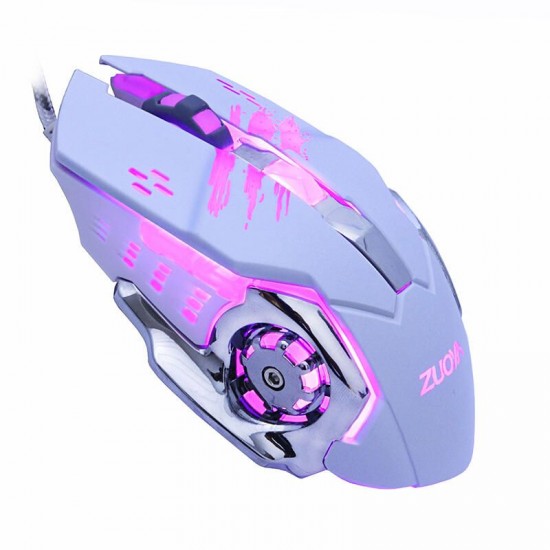 MMR4 Wired Mouse Gamer Mice LED Desktop Gaming Computer Optical Game Mice For Laptop PC Computer Support LOL Macro Programming