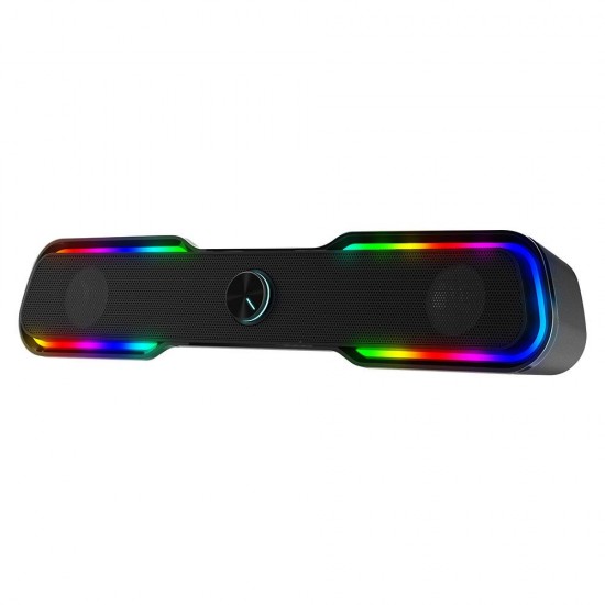 BW-GS1 Computer Game Speaker with 2.0 Channel System bluetooth RGB Light Stylish Design Touch Control and USB & 3.5mm Audio Plug