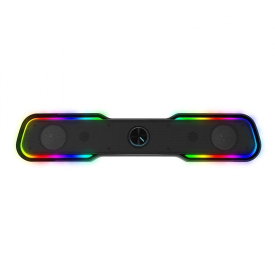 BW-GS1 Computer Game Speaker with 2.0 Channel System bluetooth RGB Light Stylish Design Touch Control and USB & 3.5mm Audio Plug BW-GS1 Computer Game Speaker with 2.0 Channel System bluetooth RGB Light Stylish Design Touch Control and USB & 3.5mm Audio Plug