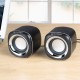 A1 3.5mm Mini Speakers Portable Dual Audio Multimedia Speakers for Desktop Computer Laptop PC Notebook Tablet FM Radio Smart Phones with Diaphragm