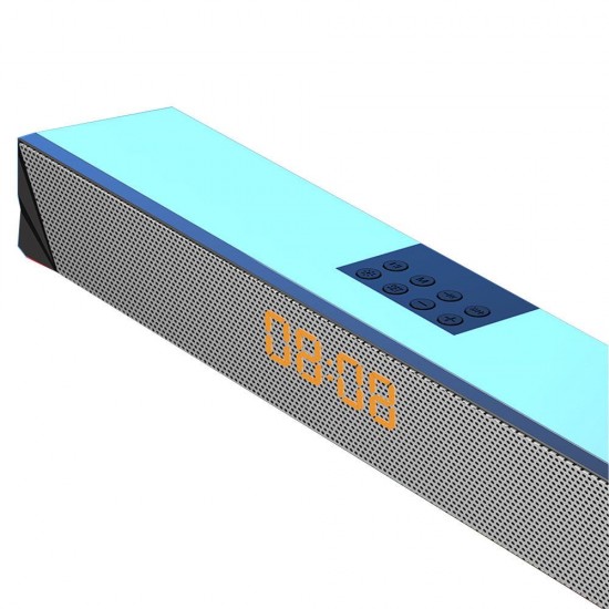 A8 Computer Speaker RGB Light Effect bluetooth USB Recharging Clock DisplayAUXU DiskTF Card Input Stereo Speaker System A8 Computer Speaker RGB Light Effect bluetooth USB Recharging Clock DisplayAUXU DiskTF Card Input Stereo Speaker System