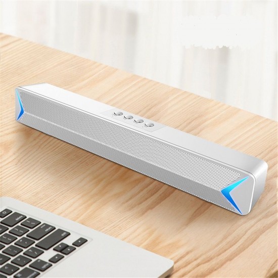 MC Dual Mode Computer Speaker 3.5mm Wired/Bluetooth Wireless Audio Input Powerful Stereo Music Player For PC Smartphone MC Dual Mode Computer Speaker 3.5mm Wired/Bluetooth Wireless Audio Input Powerful Stereo Music Player For PC Smartphone