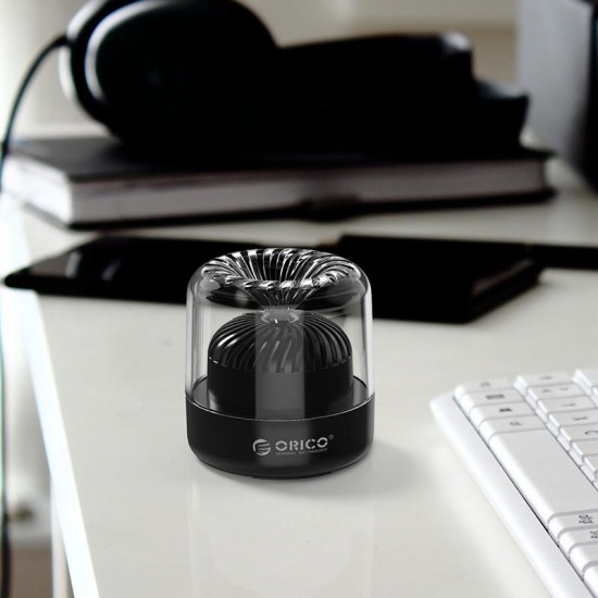 BS6 Mini Transparent bluetooth4.2 Speaker Portable Wireless Speaker Sound 3D Stereo TF AUX Microphone