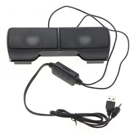 USB Wired 3.5mm Audio Interfaced Portable Clipon Stereo Speaker for Laptop PC Phone Music Player USB Wired 3.5mm Audio Interfaced Portable Clipon Stereo Speaker for Laptop PC Phone Music Player