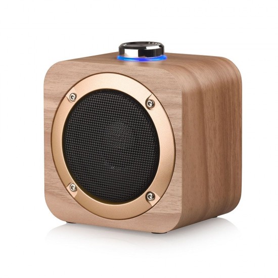 Q1B Wireless bluetooth Mini Bass Stereo Sound Subwoofer Wooden Speaker for Phone Laptop