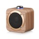 Q1B Wireless bluetooth Mini Bass Stereo Sound Subwoofer Wooden Speaker for Phone Laptop