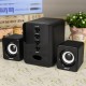D-202 bluetooth USB 2.1 Wired Bass Stereo Music Player Subwoofer Sound Box Computer Speaker for Desktop Laptop Notebook Tablet PC Phone