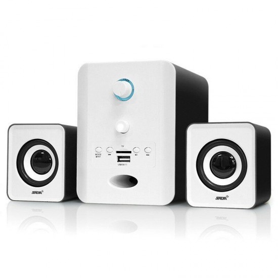 D-223 Mini 3D Surround Bluetooth USB 2.1 TF FMCombination Bass Subwoofe Computer Speaker for Laptop PC Phone