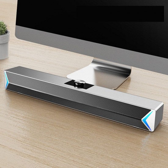 Wireless bluetooth Speaker Desktop PC Computer with 3.5MM Interface Office Gaming to Watch Movies D6