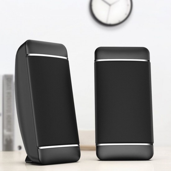 USB + AUX Wired5W Audio Multimedia Loudspeaker Mini PC Computer Speaker for Laptop Desktop Phone USB + AUX Wired5W Audio Multimedia Loudspeaker Mini PC Computer Speaker for Laptop Desktop Phone