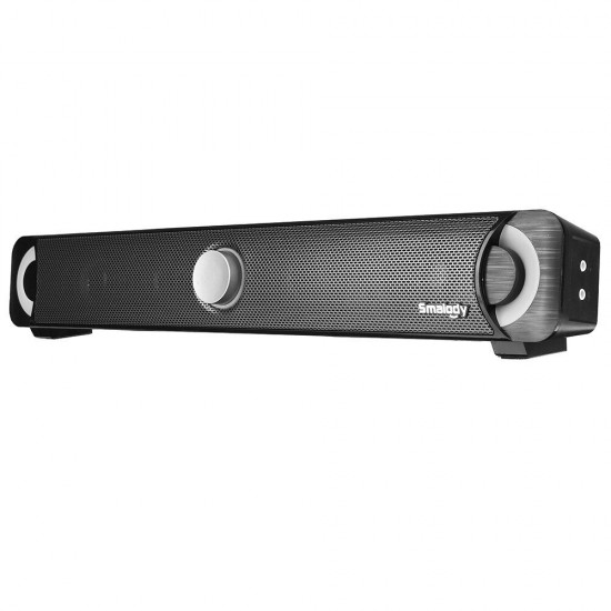 YXSM9014BL Multimedia Audio HIFI Subwoofer SoundStereo Computer Speaker with 7-color Pulasting LEDUSB Black for Laptop PC Phone