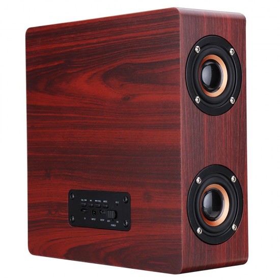 Wooden bluetooth 4.2 Wireless Speaker 4 Loudspeaker HiFi Wireless Music Player With TF AUXPort Wooden bluetooth 4.2 Wireless Speaker 4 Loudspeaker HiFi Wireless Music Player With TF AUXPort