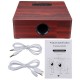 Wooden bluetooth 4.2 Wireless Speaker 4 Loudspeaker HiFi Wireless Music Player With TF AUXPort