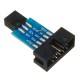 10 Pin To 6 Pin Adapter Board Connector For ISP Interface Converter AVR AVRISP USBASP STK500 Standard