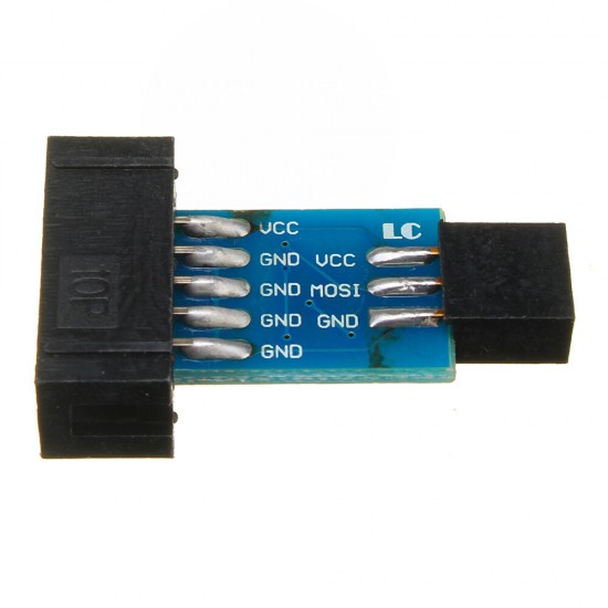 10 Pin To 6 Pin Adapter Board Connector For ISP Interface Converter AVR AVRISP USBASP STK500 Standard