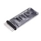 10-in-1 CP2102 USB to TTL Serial Converter Module Multi-function Serial Port Board RS485 RS232 with Cable 0-30V