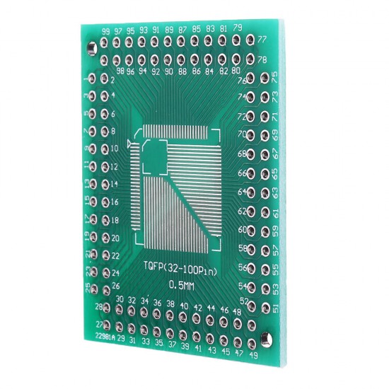 10PCS QFP/TQFP/FQFP/LQFP64 TQFP100 to DIP Adapter PCB 0.8/0.5mm Converter PCB Board DIP Pin Pitch Converter Socket 10PCS QFP/TQFP/FQFP/LQFP64 TQFP100 to DIP Adapter PCB 0.8/0.5mm Converter PCB Board DIP Pin Pitch Converter Socket