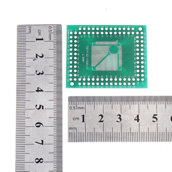 10PCS QFP/TQFP/FQFP/LQFP64 TQFP100 to DIP Adapter PCB 0.8/0.5mm Converter PCB Board DIP Pin Pitch Converter Socket 10PCS QFP/TQFP/FQFP/LQFP64 TQFP100 to DIP Adapter PCB 0.8/0.5mm Converter PCB Board DIP Pin Pitch Converter Socket