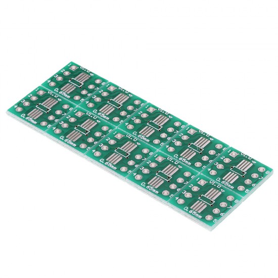 10PCS 0.65mm/1.27mm TSSOP8 SSOP8 SOP8 to DIP8 PCB SOP-8 SOP Transfer Board DIP Pin Board Pitch Adapter