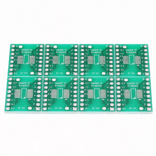 10PCS SOP16 SSOP16 TSSOP16 To DIP DIP16 0.65/1.27mm IC Adapter PCB Board 10PCS SOP16 SSOP16 TSSOP16 To DIP DIP16 0.65/1.27mm IC Adapter PCB Board