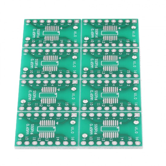 10PCS SOP16 SSOP16 TSSOP16 To DIP DIP16 0.65/1.27mm IC Adapter PCB Board 10PCS SOP16 SSOP16 TSSOP16 To DIP DIP16 0.65/1.27mm IC Adapter PCB Board