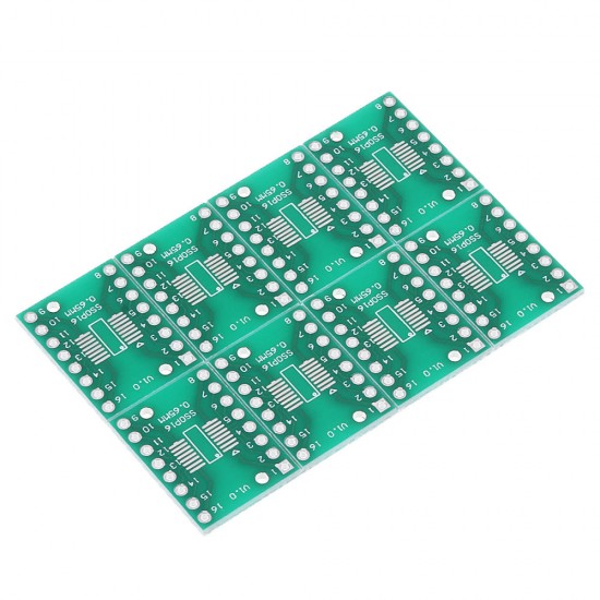 10PCS SOP16 SSOP16 TSSOP16 To DIP DIP16 0.65/1.27mm IC Adapter PCB Board 10PCS SOP16 SSOP16 TSSOP16 To DIP DIP16 0.65/1.27mm IC Adapter PCB Board