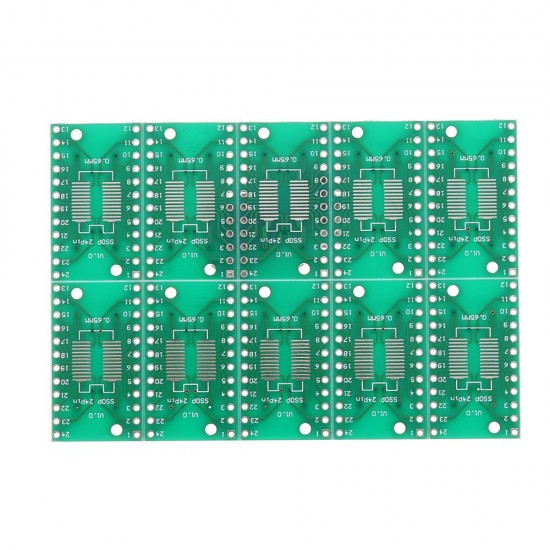 10PCS SOP24 SSOP24 TSSOP24 to DIP24 PCB Pinboard SMD To DIP Adapter 0.65mm/1.27mm to 2.54mm DIP Pin Pitch PCB Board Converter Socket 10PCS SOP24 SSOP24 TSSOP24 to DIP24 PCB Pinboard SMD To DIP Adapter 0.65mm/1.27mm to 2.54mm DIP Pin Pitch PCB Board Converter Socket