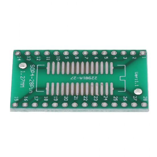 10PCS SSOP28 SOP28 TSSOP28 to DIP28 Adapter Converter PCB Board 0.65MM 1.27MM DIP Pin Pitch PCB Board Converter Socket 10PCS SSOP28 SOP28 TSSOP28 to DIP28 Adapter Converter PCB Board 0.65MM 1.27MM DIP Pin Pitch PCB Board Converter Socket